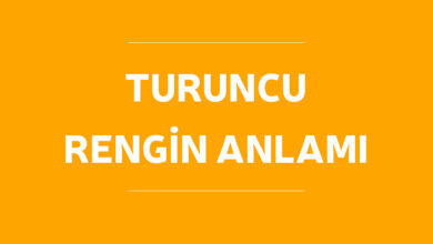 turuncu renginin anlamı